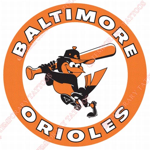 Baltimore Orioles Customize Temporary Tattoos Stickers NO.1441